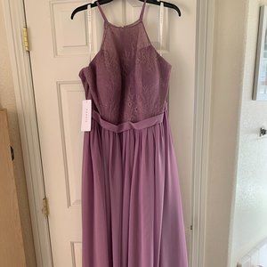 Azazie Patience in Wisteria Bridesmaides Dress